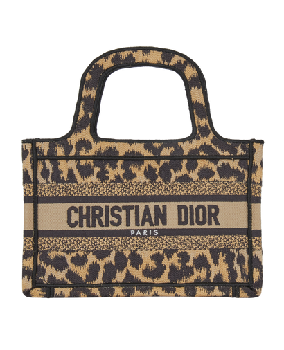 Mini Book Tote Animal Print, front view
